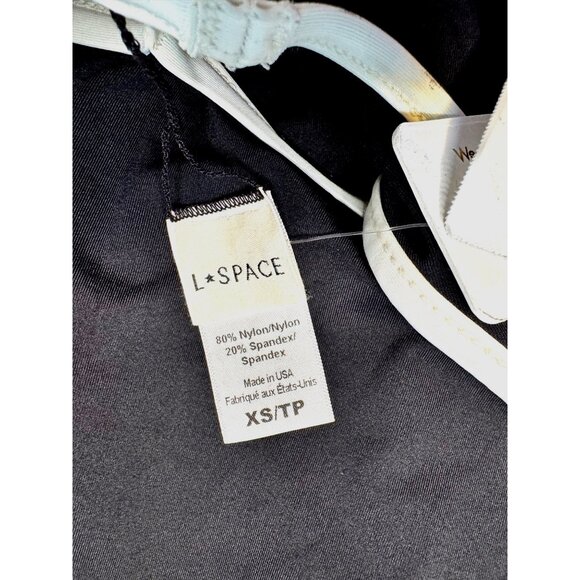 L- Space Coco One Piece Swimsuit Size XS Black White NWT $198 - Picture 7 of 8